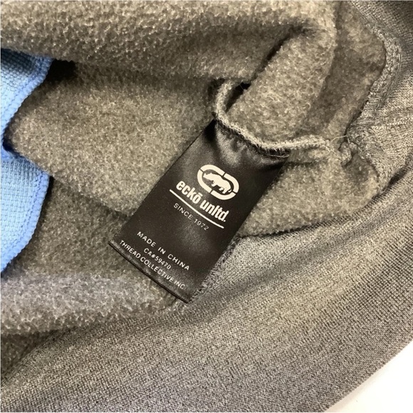 Ecko Unlimited Charcoal Gray Hoodie Size XXL - Picture 5 of 7